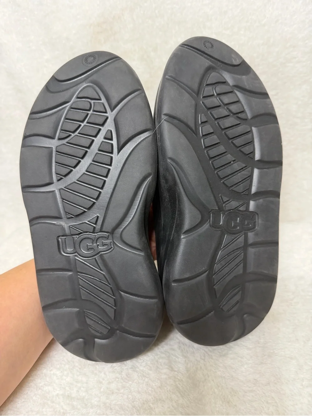 UGG Sport Yeah Clog slip-on shoes in black size 8